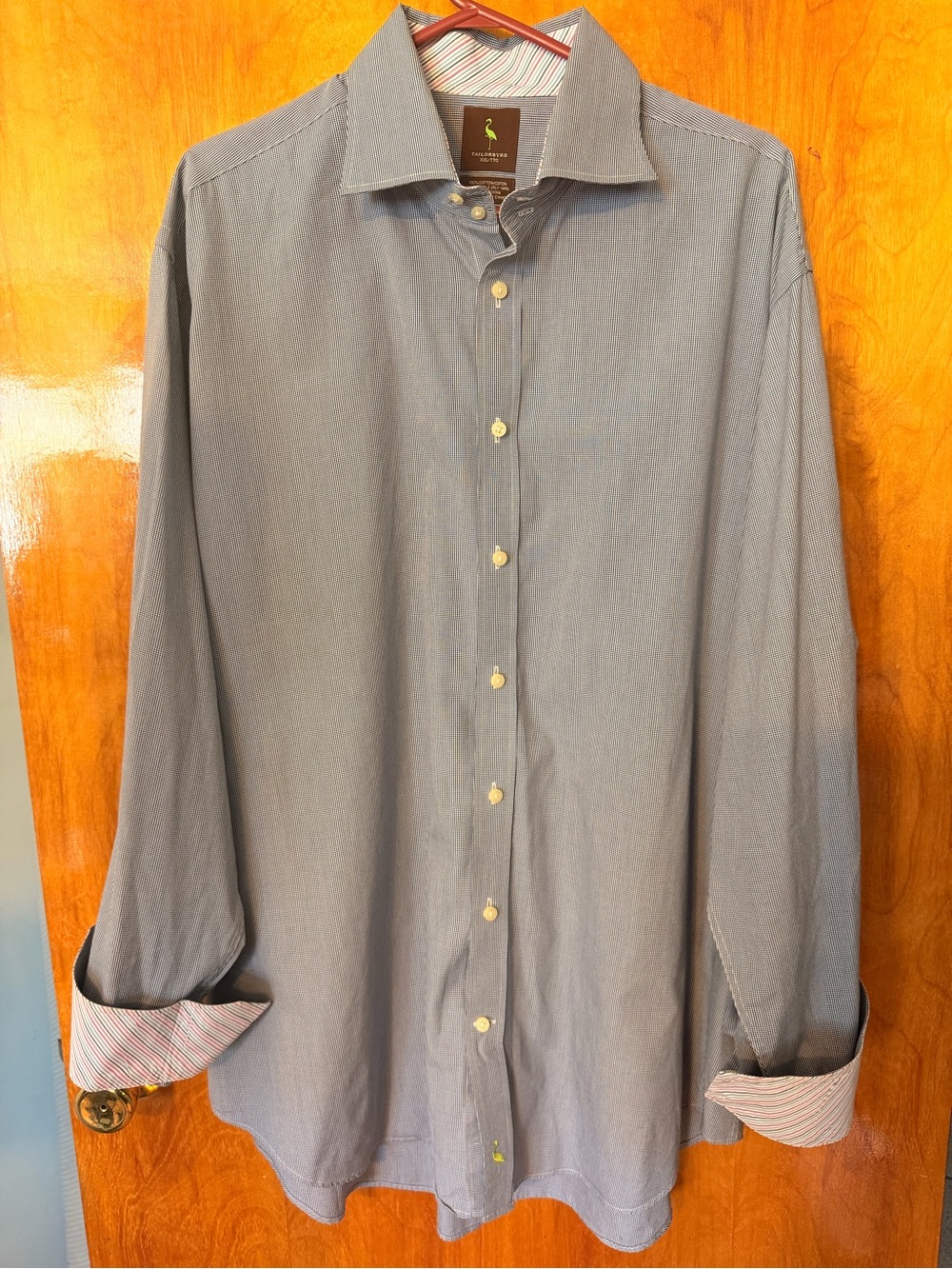 TailorByrs  Light  grey Dress Shirt - Casual Button-Down xxl
